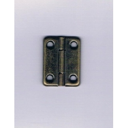 Zawias c.mosiądz , zaokrąglony   zawias 3,2x2,5cm / okucia metalowe  do pudełek